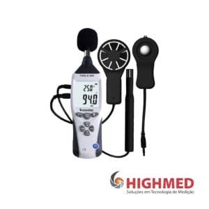 TERMO-HIGRO-DECIBELIMETRO-LUXIMETRO-ANEMÔMETRO - THDLA-500
